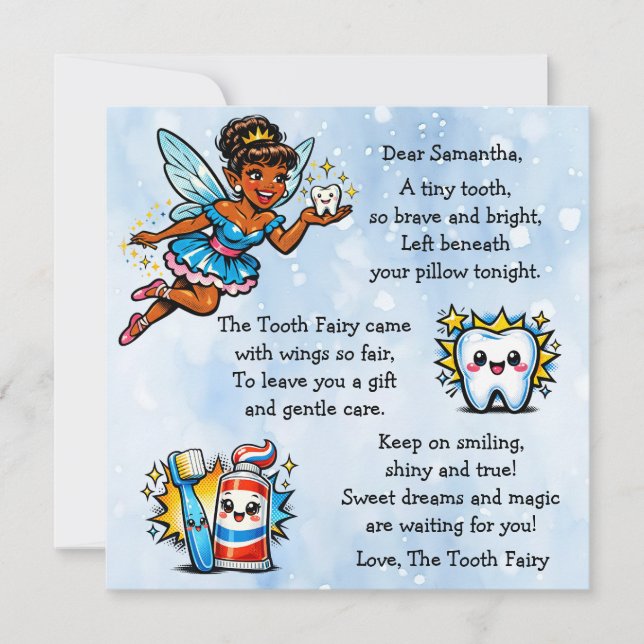 Personalized Letter from the Tooth Fairy (Vorderseite)