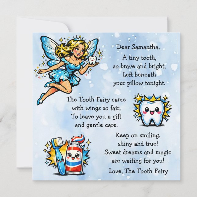 Personalized Letter from the Tooth Fairy (Vorderseite)