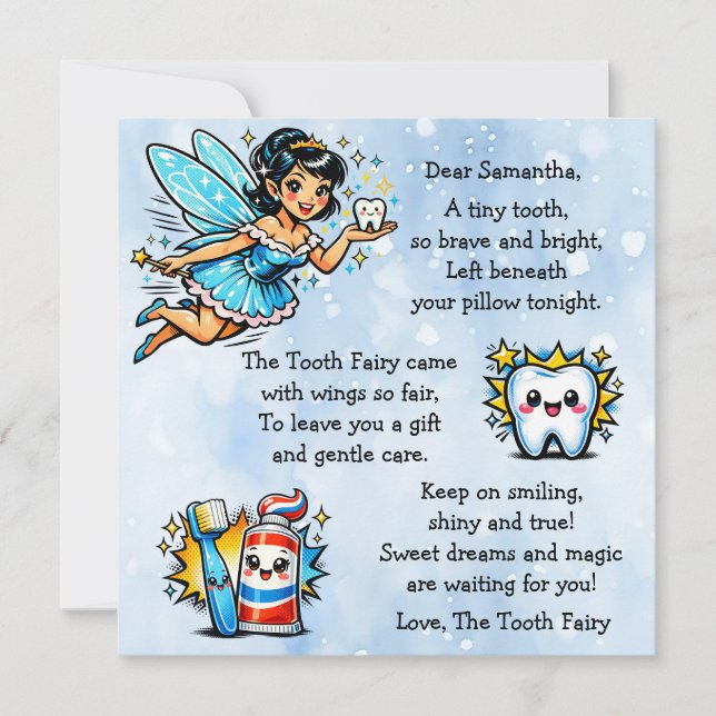 Personalized Letter from the Tooth Fairy (Vorderseite)