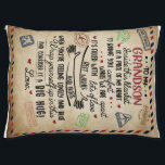 Personalized Letter to My GrandSon, Birthday Gift Haustierbett<br><div class="desc">Personalized Letter to My GrandSon,  Birthday Gift</div>