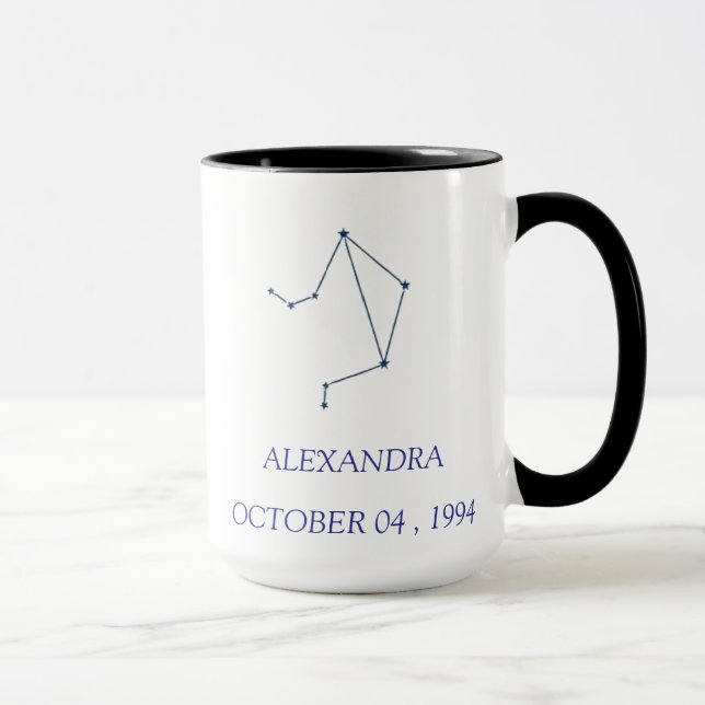 Personalized Libra Constellation Mug - Custom Zodi (Droite)