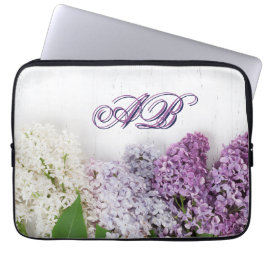 Personalized Lilac Laptop Sleeve | Monogram 13" 
