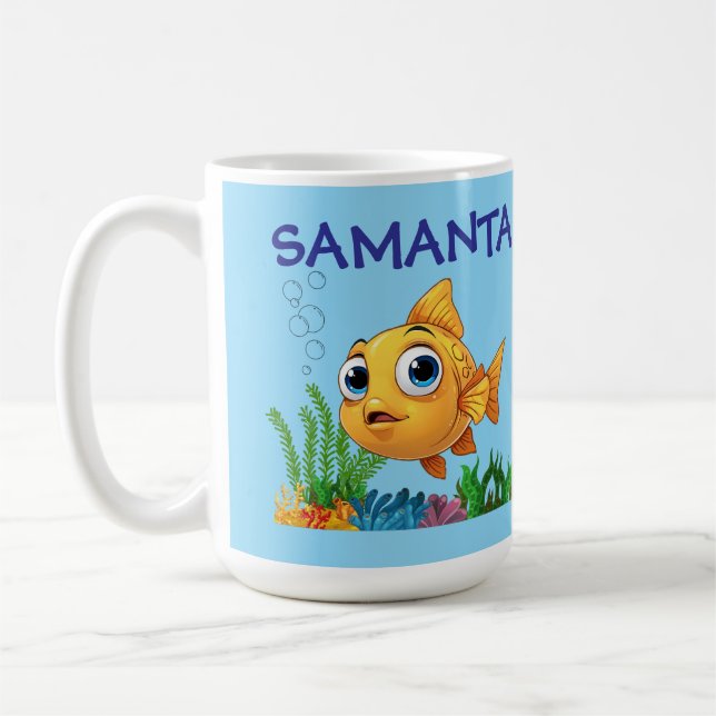 Personalized Little Fish Classic Mug Kaffeetasse (Links)