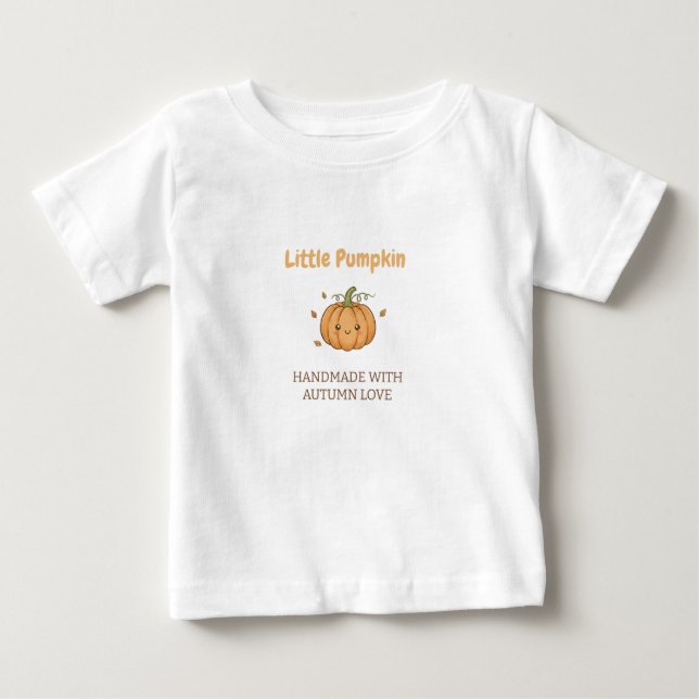Personalized Little Pumpkin Baby Blanket T-shirt (Vorderseite)