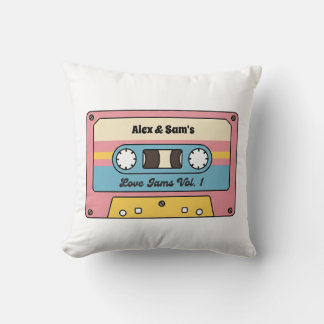 Personalized Love Jams Cassette Tape – Custom Name Kissen