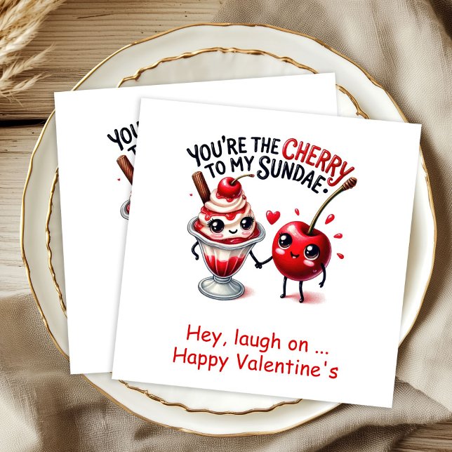 Personalized Love Quote Funny Food Napkins Serviette (Personalized Love Quote Funny Food Napkins)