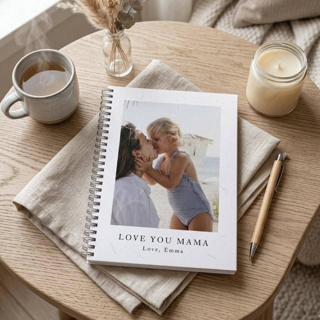 Personalized Love You Mama Photo | Custom Notizblock (Von Creator hochgeladen)