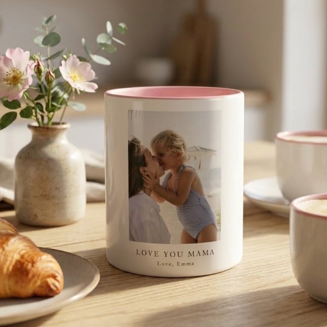 Personalized Love You Mama Photo | Custom  Tasse (Von Creator hochgeladen)