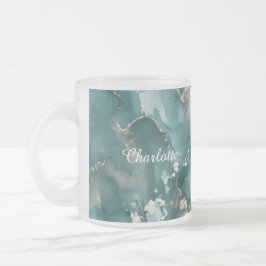 Personalized Luxury Marble Pattern Custom Name Mattglastasse