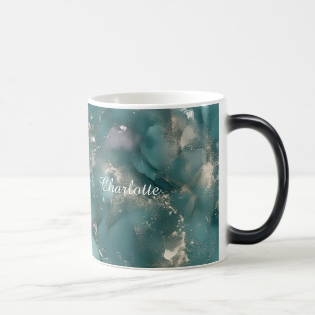 Personalized Luxury Marble Pattern Custom Name Mug (Droite)