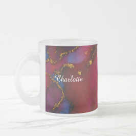 Personalized Luxury Marble Pattern Custom Name Mug Mattglastasse