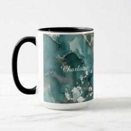 Personalized Luxury Marble Pattern Custom Name Tasse