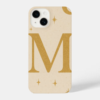 Personalized M Initial Star Phone Case – Cute Whit iPhone 14 Hülle