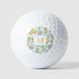 Personalized Magic Books Girl School Mint Green Golfball