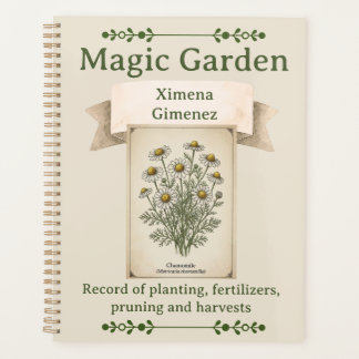 Personalized Magic Garden Journal - Chamomile Planer