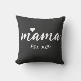 Personalized Mama Est Year Custom Gift For Mommy Kissen