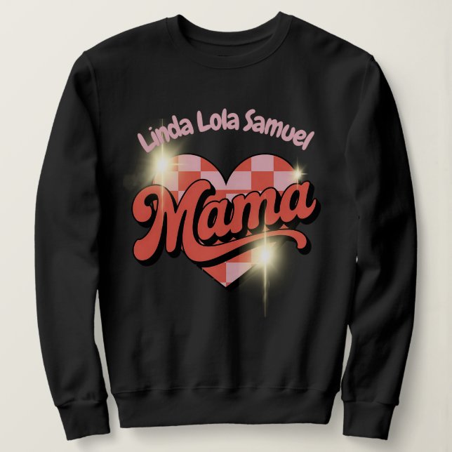 Personalized Mama sweatshirt  (Design vorne)
