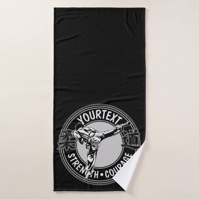 Personalized Martial Arts JUDO Japan Kampf Sport Badhandtuch Set (Badehandtuch)