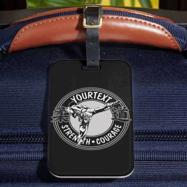 Personalized Martial Arts JUDO Japan Kampf Sport Gepäckanhänger (Vorderseite Insitu 2)