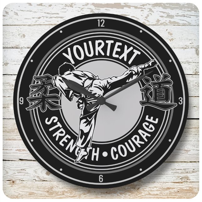 Personalized Martial Arts JUDO Japan Kampf Sport Runde Wanduhr (Von Creator hochgeladen)