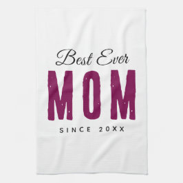 Personalized Massage Kitchen Towel – Best Mom Ever Geschirrtuch