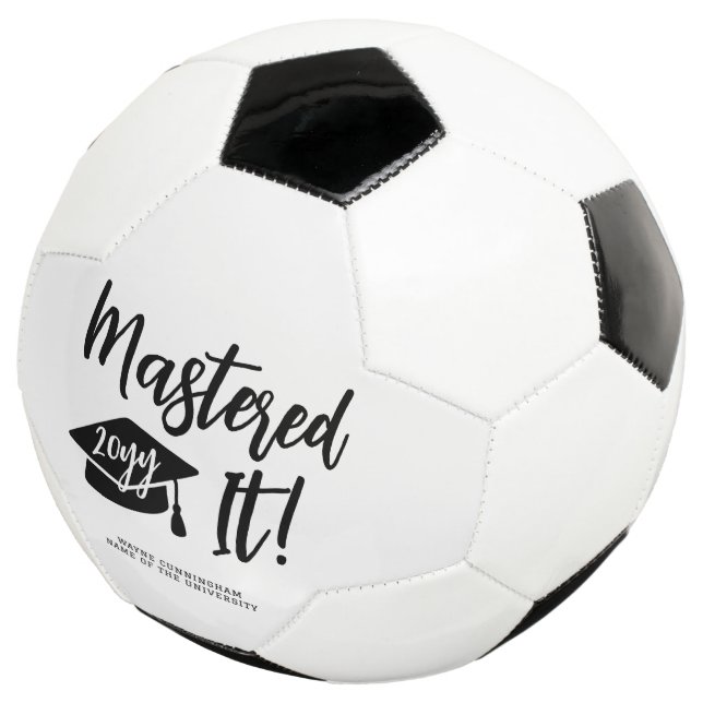 Personalized Masters Degree Graduation Mastered It Fußball (Dreiviertel)