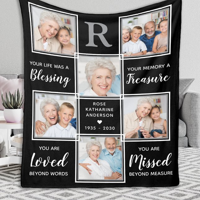 Personalized Memorial Keepsake Fleecedecke (Von Creator hochgeladen)