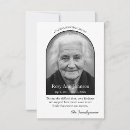 Personalized Memorial Thank You Card Dankeskarte