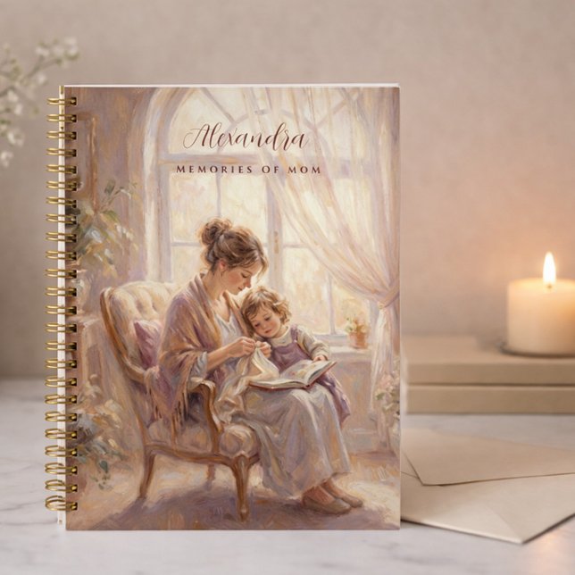 Personalized Memories of Mom Journal Notizbuch (Von Creator hochgeladen)
