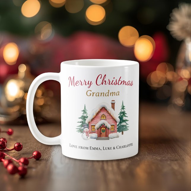 Personalized Merry Christmas Grandma Mug (Créateur téléchargé)