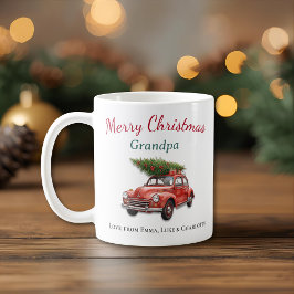 Personalized Merry Christmas Grandpa Mug Kaffeetasse