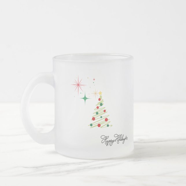 Personalized Merry Christmas Mug Mattglastasse (Links)