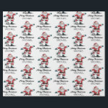 Personalized Merry Christmas Santa Claus Soccer    Geschenkpapier<br><div class="desc">Personalized Merry Christmas Santa Claus Soccer Wrapping Paper</div>