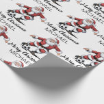 Personalized Merry Christmas Santa Claus Soccer    Geschenkpapier<br><div class="desc">Personalized Merry Christmas Santa Claus Soccer Wrapping Paper</div>