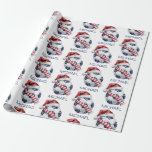 Personalized Merry Christmas Soccer Ball Santa     Geschenkpapier<br><div class="desc">Personalized Merry Christmas Soccer Ball Santa Wrapping Paper</div>