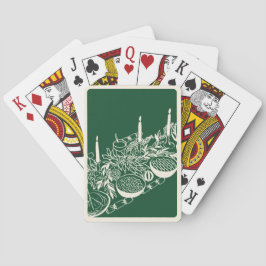 Personalized Merry Christmas Table Minimal Design Spielkarten