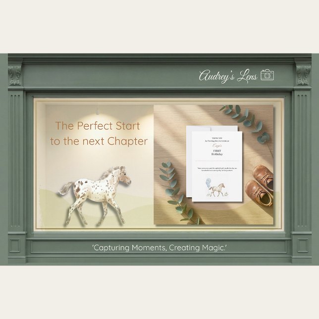 Personalized Miniature Horse Thank You Card Einladung (Von Creator hochgeladen)