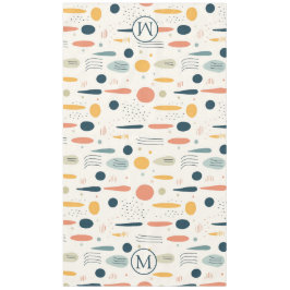 Personalized Minimal Abstract Boho Pastel Colors Tischdecke