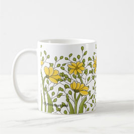 Personalized Miss Bren Floral Kaffeetasse