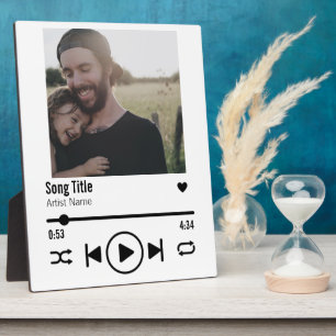 Personalized Modern Dad Photo Song Playlist Fotoplatte