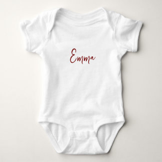 Personalized Modern First Name Baby Bodysuit Baby Strampler