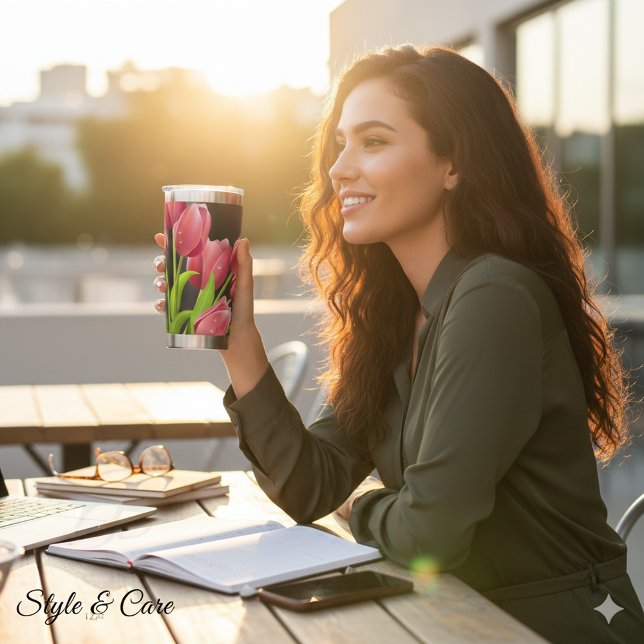 Personalized Modern Image Custom Insulated Tumbler Thermobecher (Personalized Modern Image Custom Insulated Tumbler)