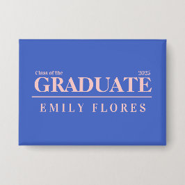 Personalized Modern trendy graduate class of 2025 Button