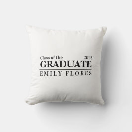 Personalized Modern trendy graduate class of 2025  Kissen