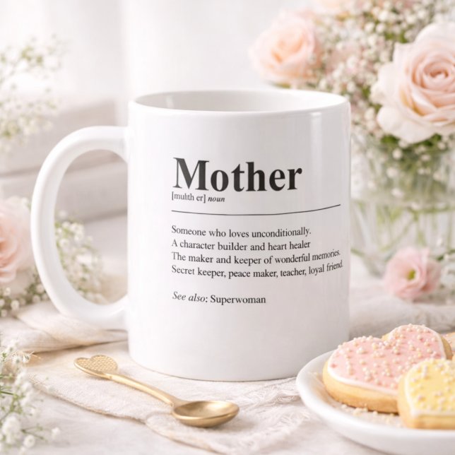 Personalized Mom Definition Photo Mug (Créateur téléchargé)