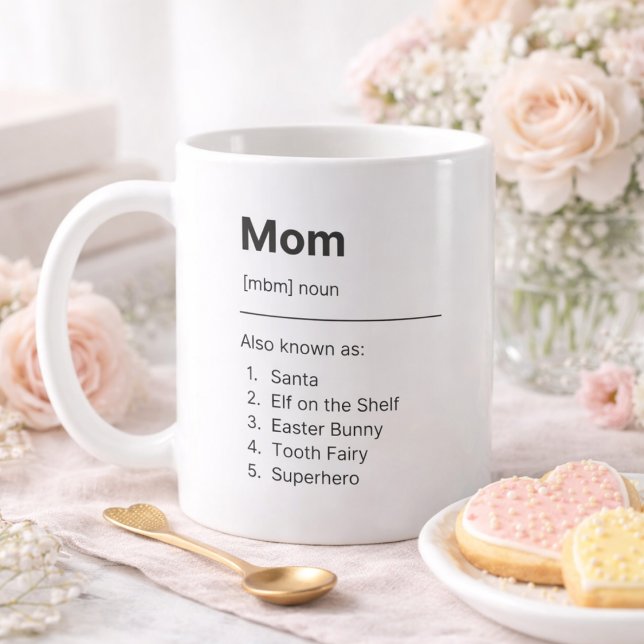 Personalized Mom Definition Photo Mug (Créateur téléchargé)