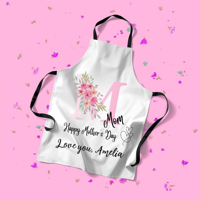 Personalized Mom Initial Apron Schürze (Von Creator hochgeladen)