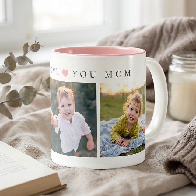 Personalized Mom Love You Zweifarbige Tasse (Von Creator hochgeladen)