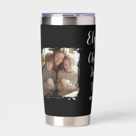 Personalized Mom Name Est. Chocolate Lover Photos Thermobecher
