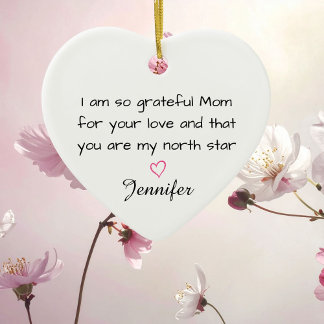 Personalized Mom North Star Custom Keramik Ornament